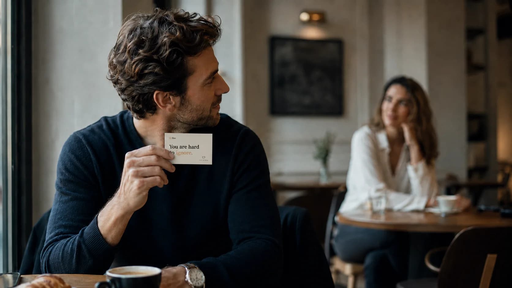 flint Card als hochwertige persönliche Dating-Karte